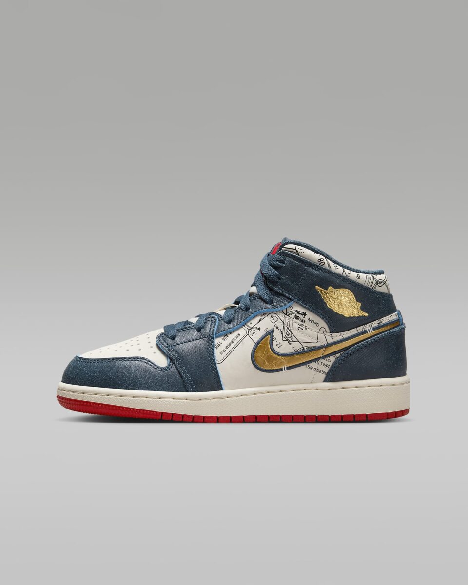 Air Jordan 1 Mid Se Older Kids' Shoes Armoury Navy