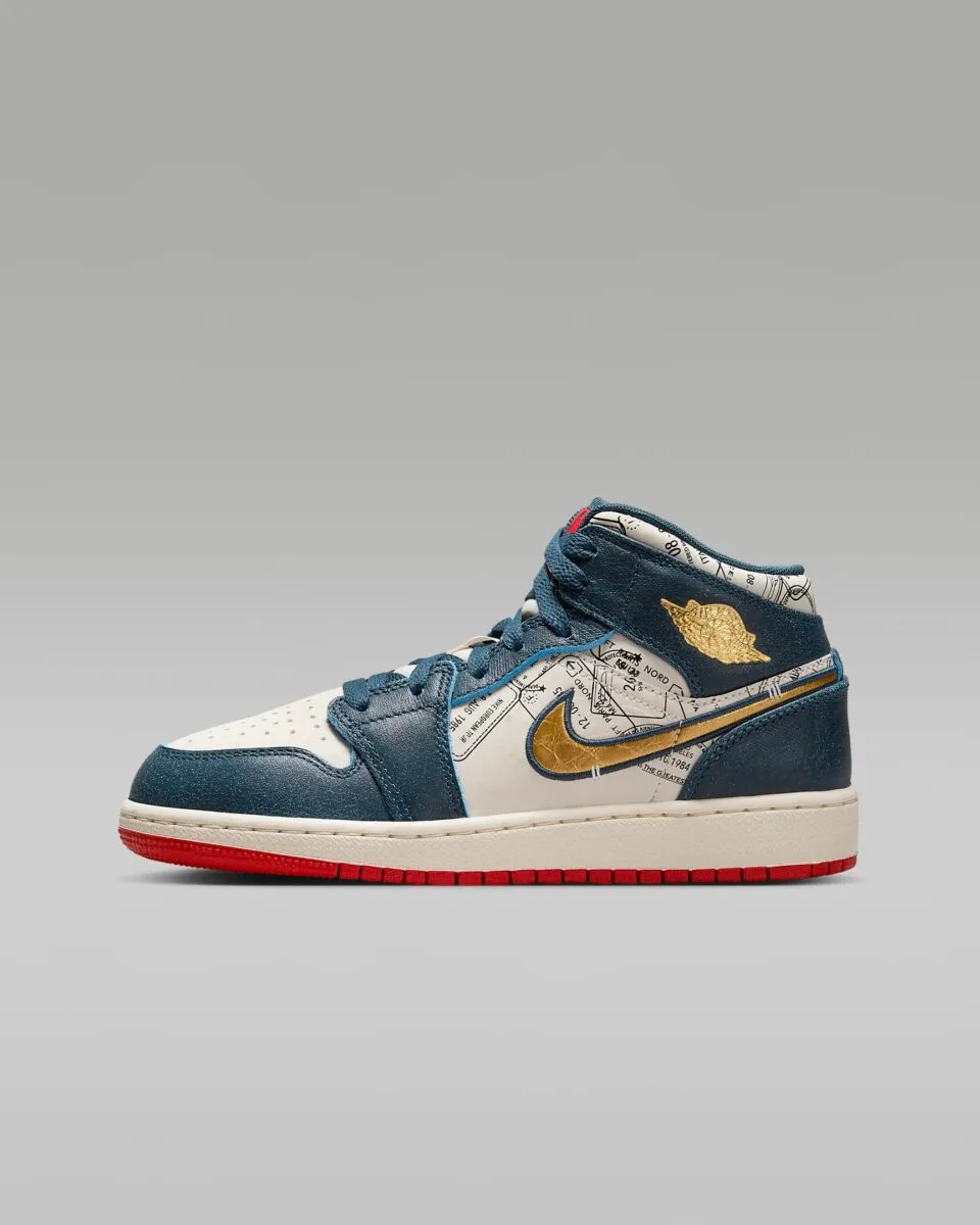 Air Jordan 1 Mid Se Older Kids' Shoes Armoury Navy