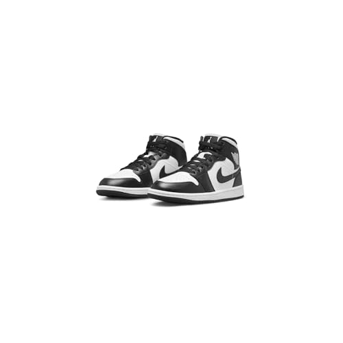 Nike Jordan Mid Women's Basketball Shoes White Black Panda Dv0991 101 - Size 10