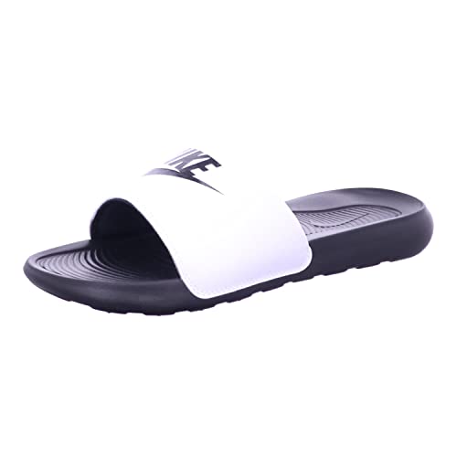 Nike Men's Victori 1 Slide Nike Trail Running Black White - Size 7.5