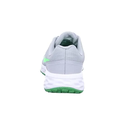 Nike Boy’s Sneaker, Smoke Grey/green Strike, 4 Big Kid Nike Revolution Kids Running Shoes