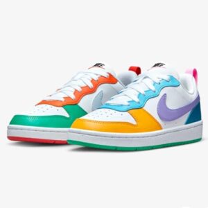 Nike Court Borough Low Recraft Big Kids’ Shoes – Multi Color (FQ8373 902) – Size 9