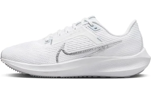 Nike Women's Pegasus Sneaker In Metallic Silver Pure Platinum - Size 7.5