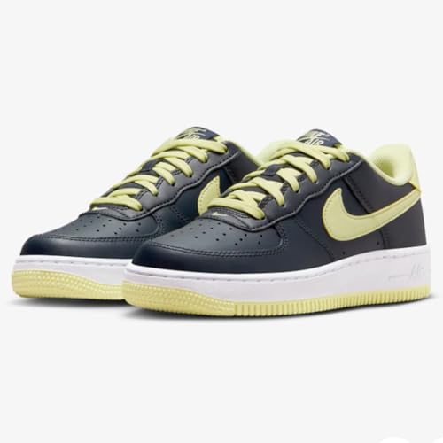 Nike Air Force 1 Big Kids' Shoes (ct3839-109) - White/dark Obsidian/fierce Pink - Size 400