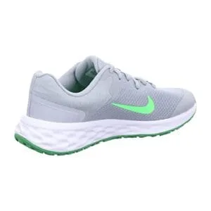 Nike Revolution Kids Running Shoes – Smoke Grey/Green Strike – Size 4 Big Kid