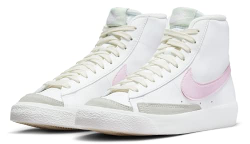 Nike Blazer Mid 77 Unisex Child Summit White Pink - Size 7.5