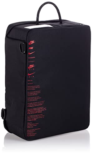 Nike Shoe Box Bag (12l) - Black/black/university Red - 732 Cu In