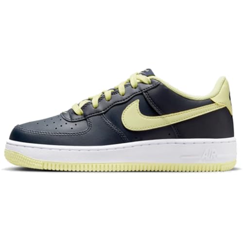 Nike Air Force 1 Big Kids' Shoes (ct3839-109) - White/dark Obsidian/fierce Pink - Size 400