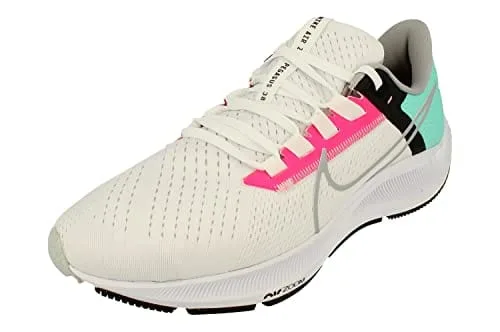 Nike Air Zoom Pegasus 38 Men's Running Shoes - White Wolf Grey Hyper Pink 102 - Size 10.5