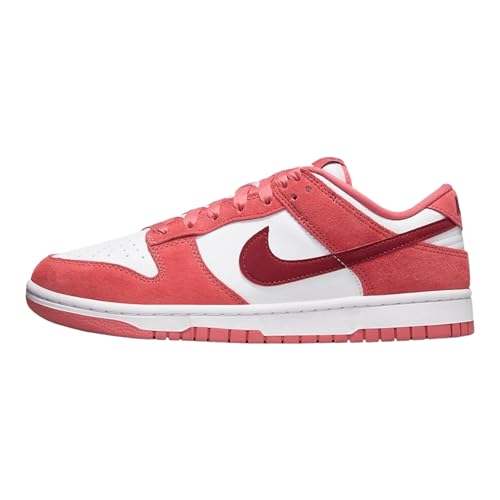 Nike Dunk Low Women's Shoes - White/red/adobe - Fq7056 100 - Size 9