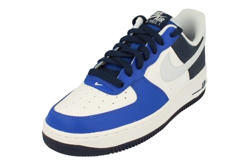 Nike Air Force 1 '07 Lv8 Men's Trainers Fq8825 Sneakers Shoes In White/football Grey/game Royal - Size 9