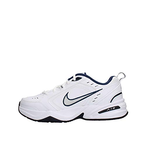 Nike Air Monarch Iv Cross Trainer Monarch Training Shoes Metallic Silver Mid - Size 7.5