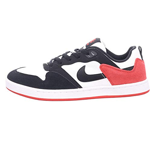 Nike Sb Alleyoop Men's Skateboarding Shoes - White/black/university Red - Size 10