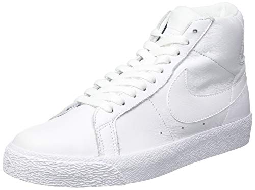 Nike Sb Zoom Blazer Mid Unisex Fitness Shoes In White - Size 7.5