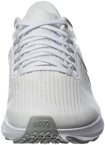 Nike Women's Air Zoom Pegasus 39 Running Shoe - White/silver - Size 8