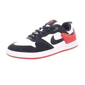 Nike SB Alleyoop Men’s Skateboarding Shoes – White/Black/University Red – Size 10