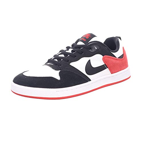 Nike Sb Alleyoop Men's Skateboarding Shoes - White/black/university Red - Size 10